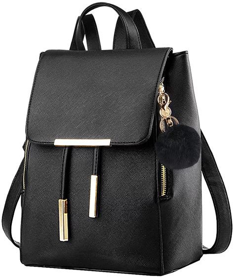 fake leather bags for school|Amazon.com: Trendy Leather School Bag.